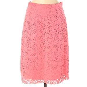 Banana Republic Size 12 Pink Lace Skirt